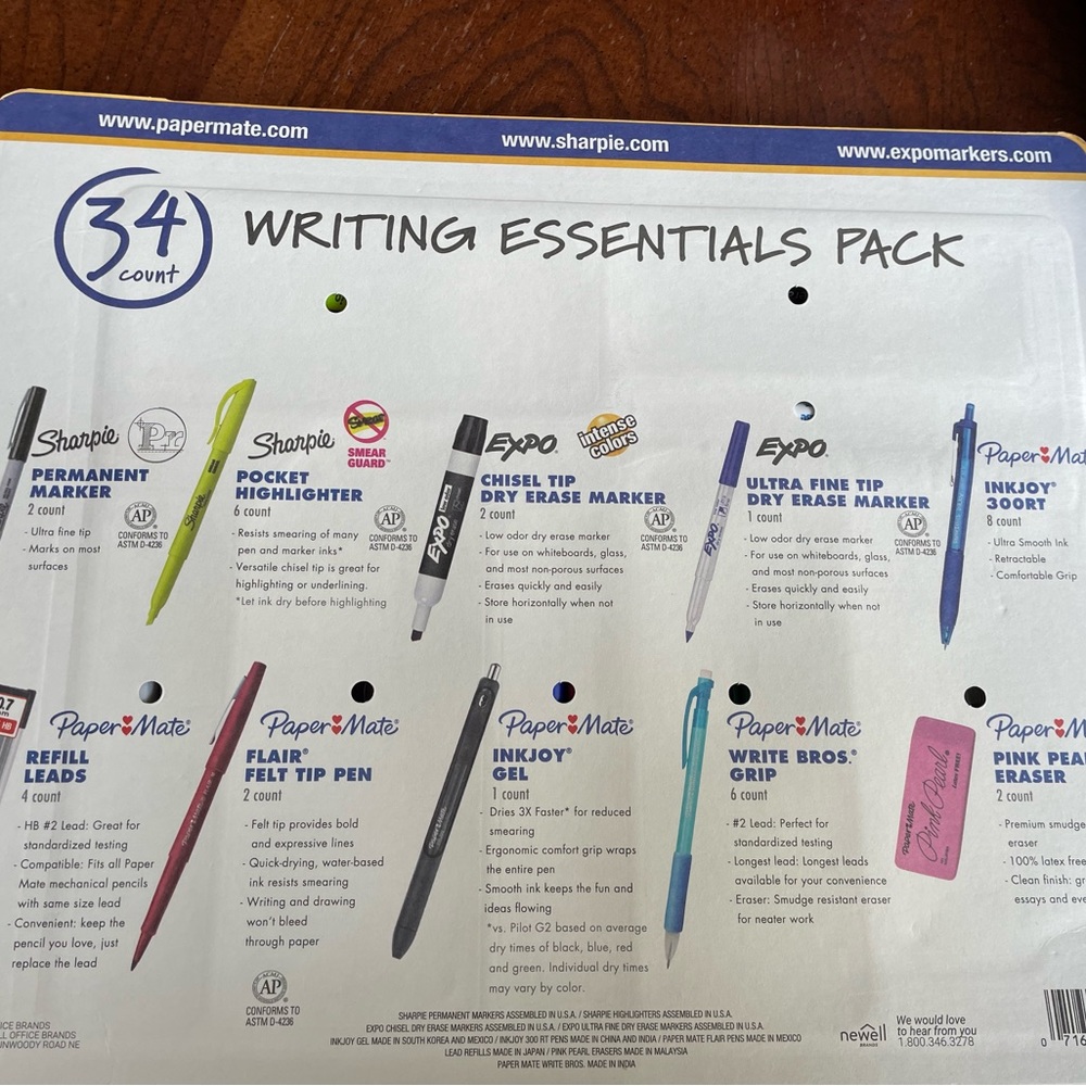 Writing Essentials Pack 34 Count - Picture 2 of 2